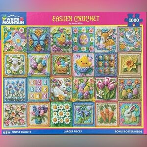 White Mountain “Easter Crochet” 1000 piece puzzle